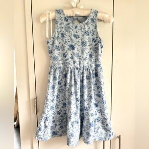 Janie and Jack Tiny Blue Floral Jersey Sundress, 12, MSRP $54